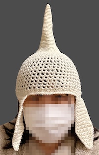 Lychnocamonaの帽子（オフホワイト）